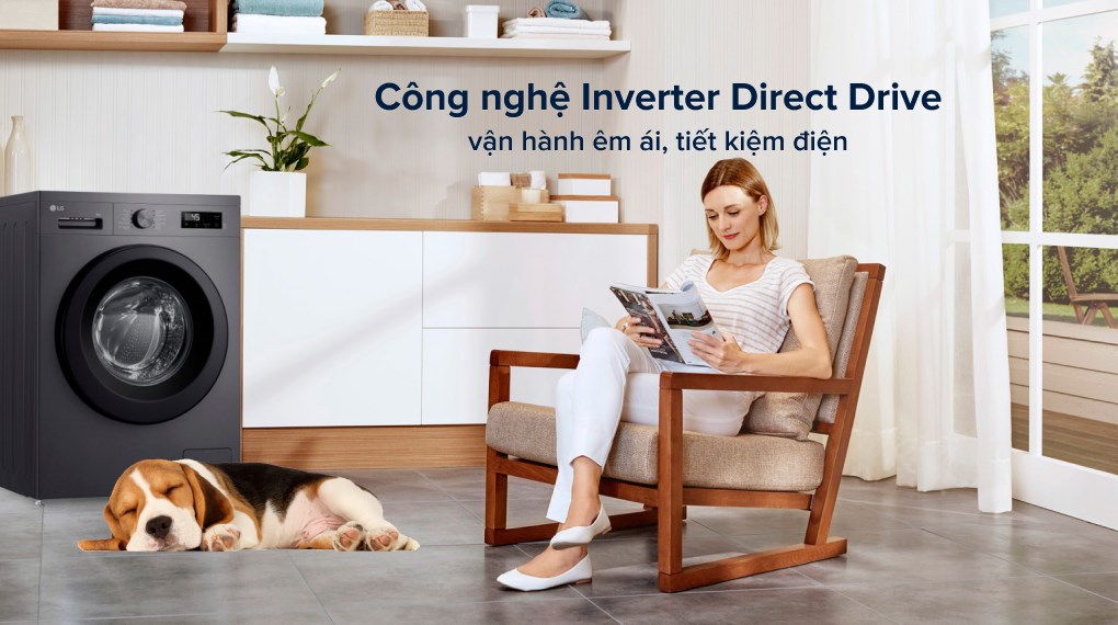 Máy giặt LG Inverter 9 kg FB1209S6M