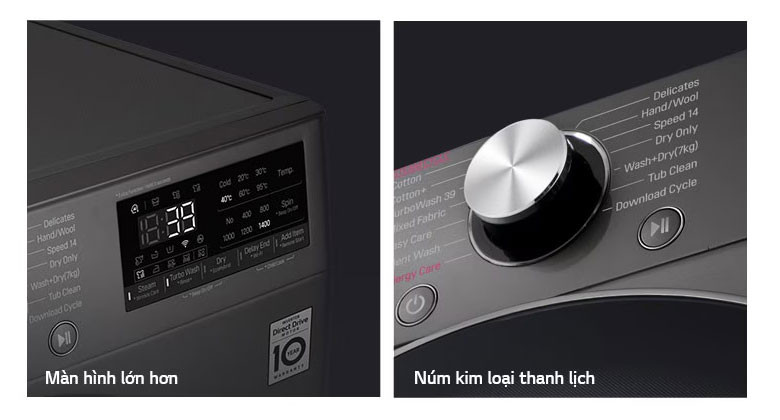 Máy giặt LG Inverter 9 kg FV1409S4M1