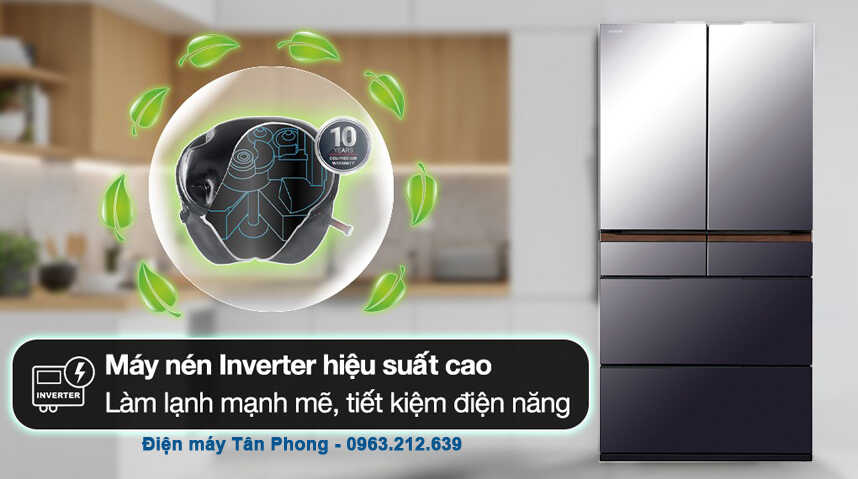 Tủ lạnh Hitachi Inverter 670 lít R-GW670TV