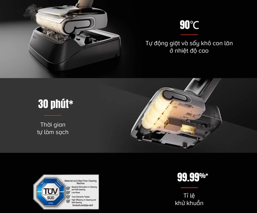 Máy hút bụi lau nhà cầm tay Roborock F25 RT