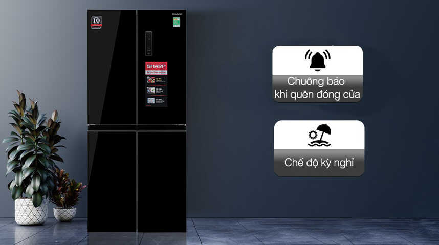 Tủ lạnh Sharp Inverter 466 lít SJ-FXP560VG-BK