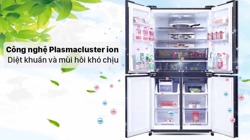Tủ lạnh Sharp Inverter 572 lít SJ-FXP650VG-SL