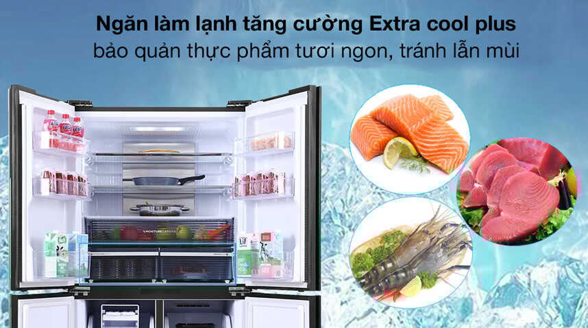 Tủ lạnh Sharp Inverter 572 lít SJ-FX650V-MK