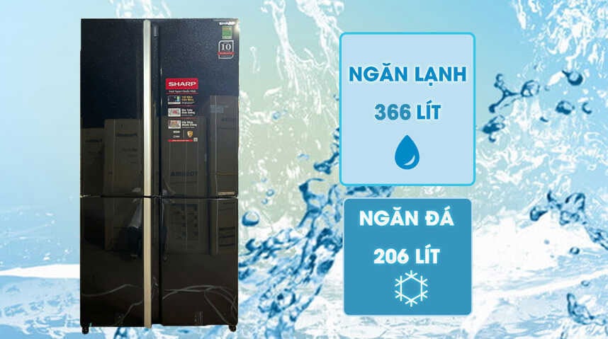 Tủ lạnh Sharp Inverter 572 lít SJ-FX650V-MK