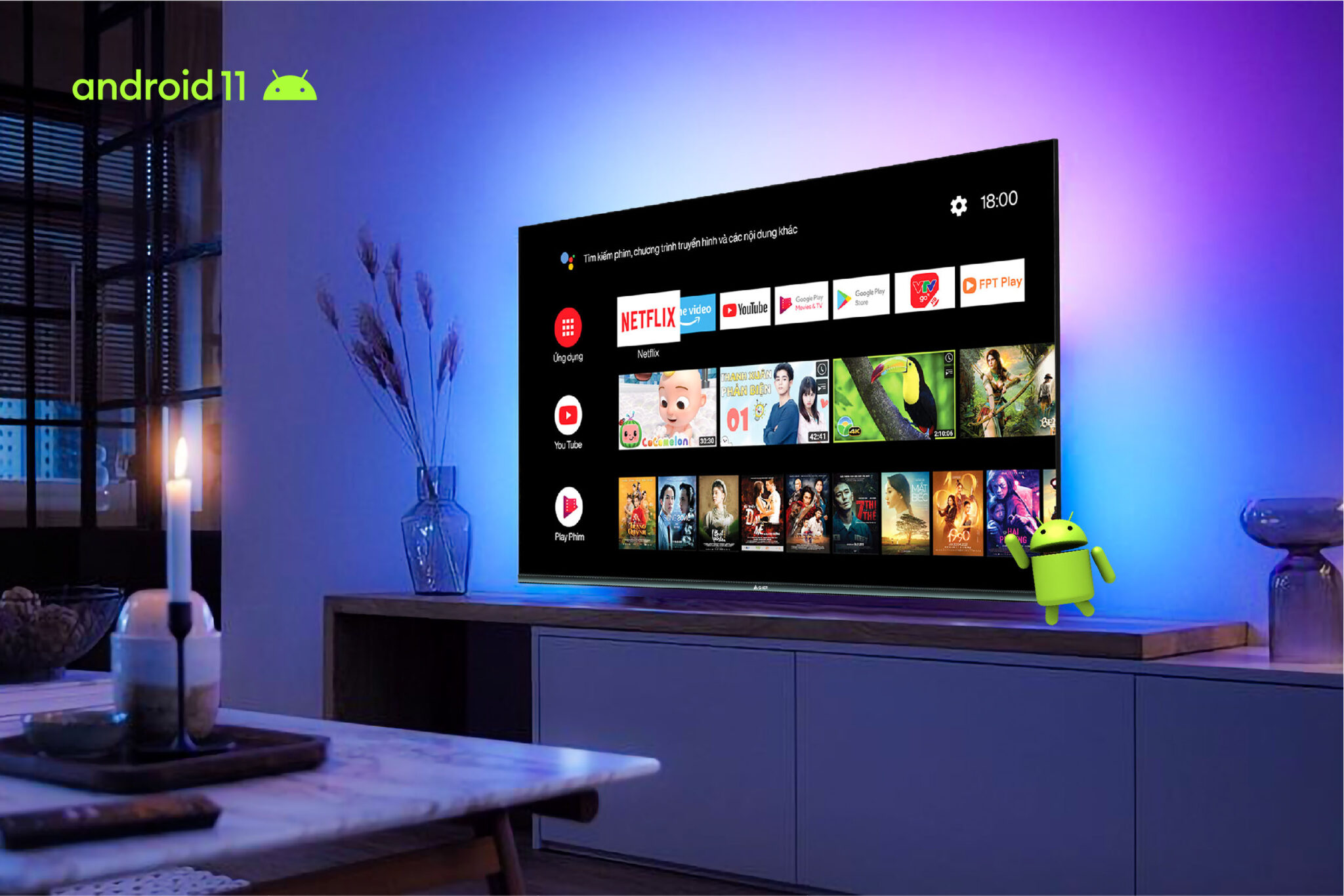 Smart Tivi QLED Asher 4K UHD 50 Inch 50GQ7500