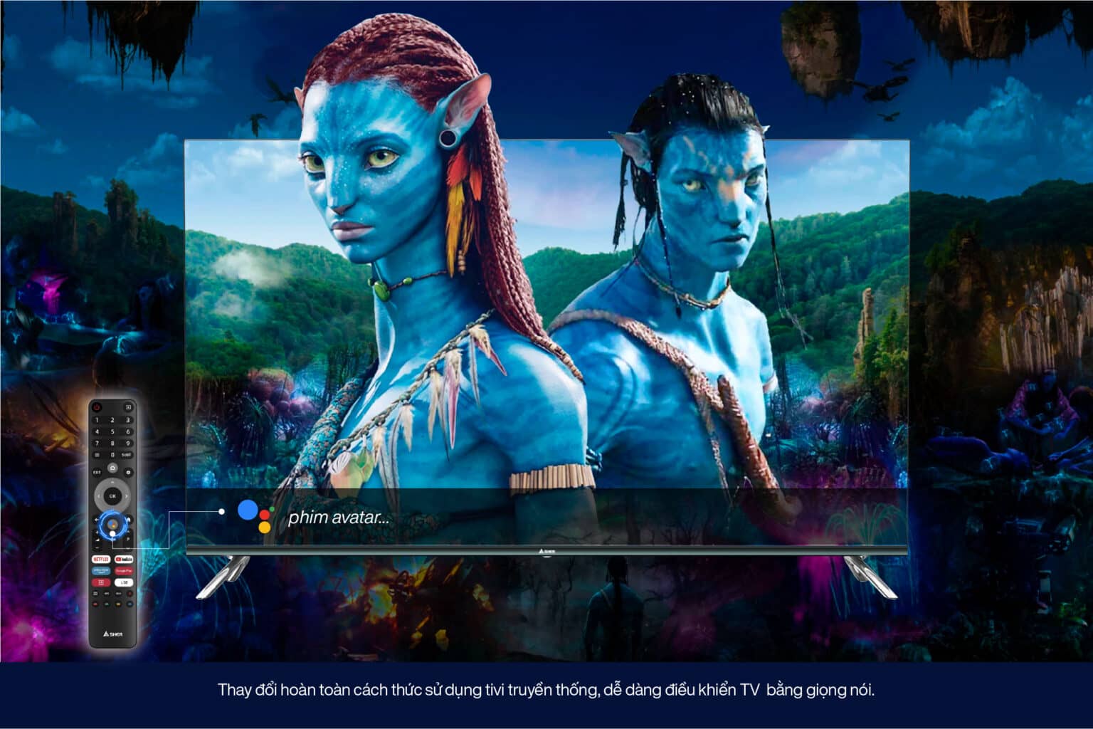 Smart Tivi QLED Asher 4K UHD 65 Inch 65GQ13600