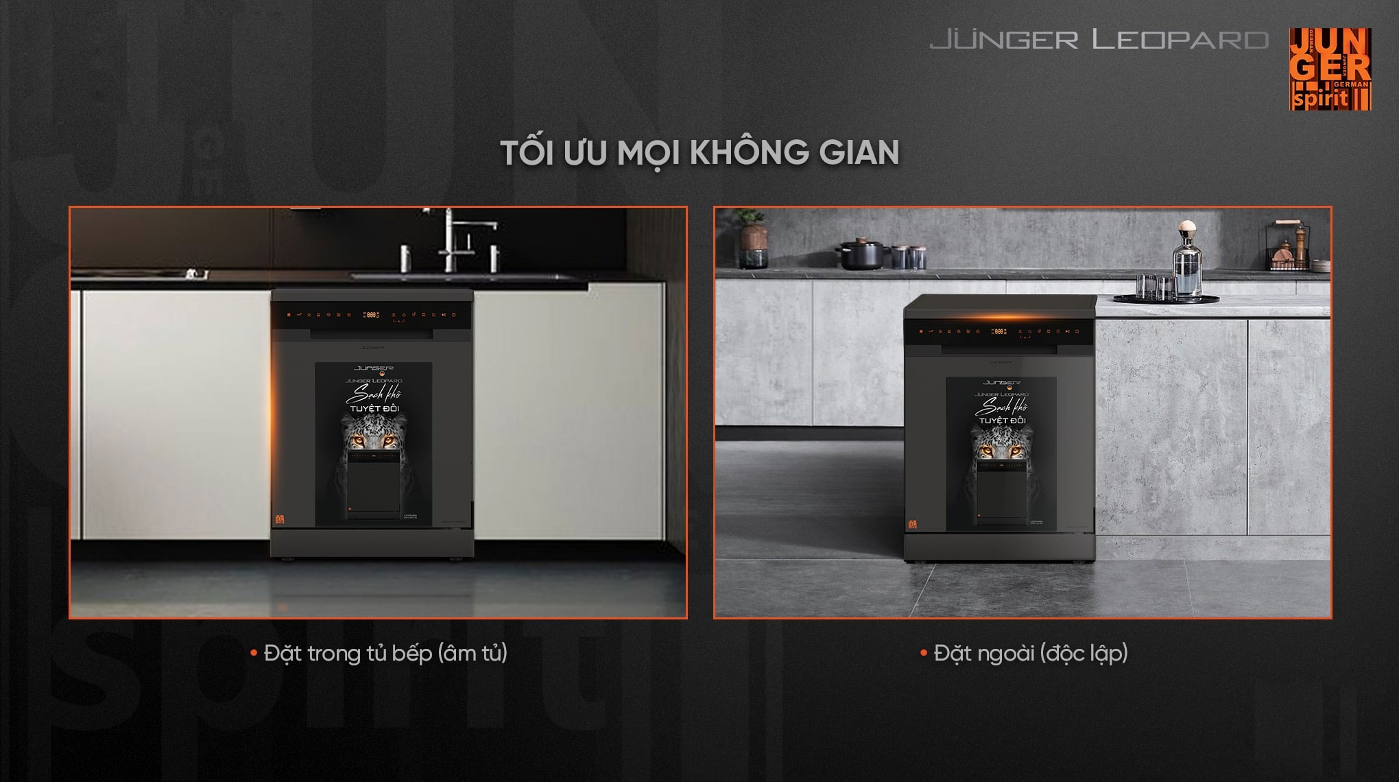 Máy rửa bát Junger JG Leopard DWJ-183