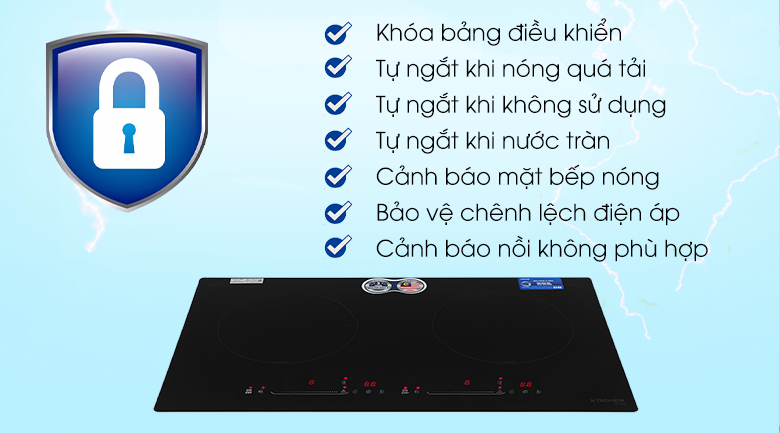 Bếp từ đôi Junger CEJ-201-II