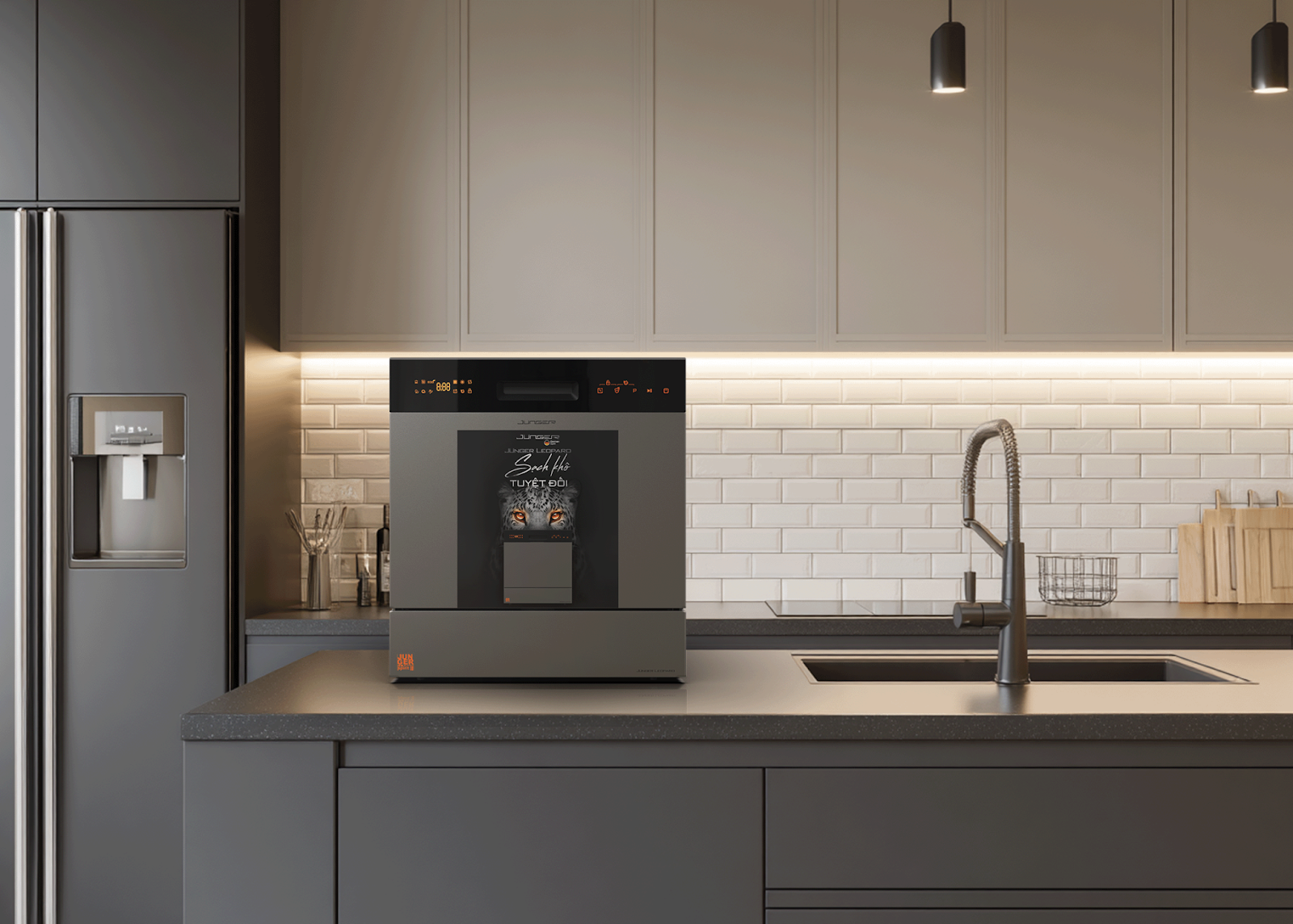 Máy rửa bát Junger 13 bộ JG Leopard DWJ-133