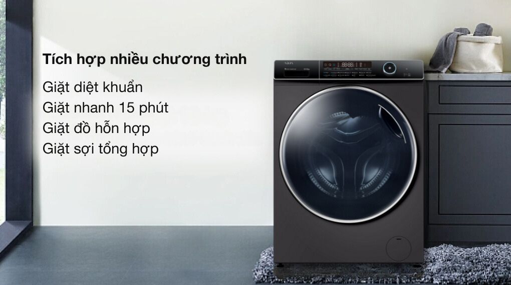 Máy giặt sấy Aqua Inverter giặt 15 kg - sấy 10 kg AQD-AH1500H PS