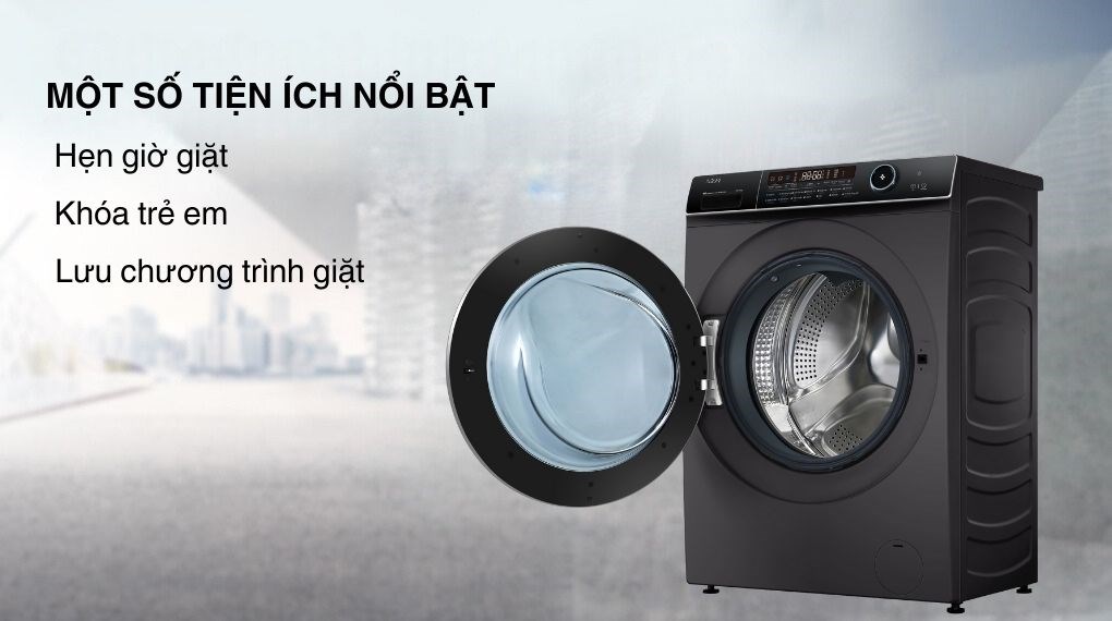 Máy giặt sấy Aqua Inverter giặt 15 kg - sấy 10 kg AQD-AH1500H PS