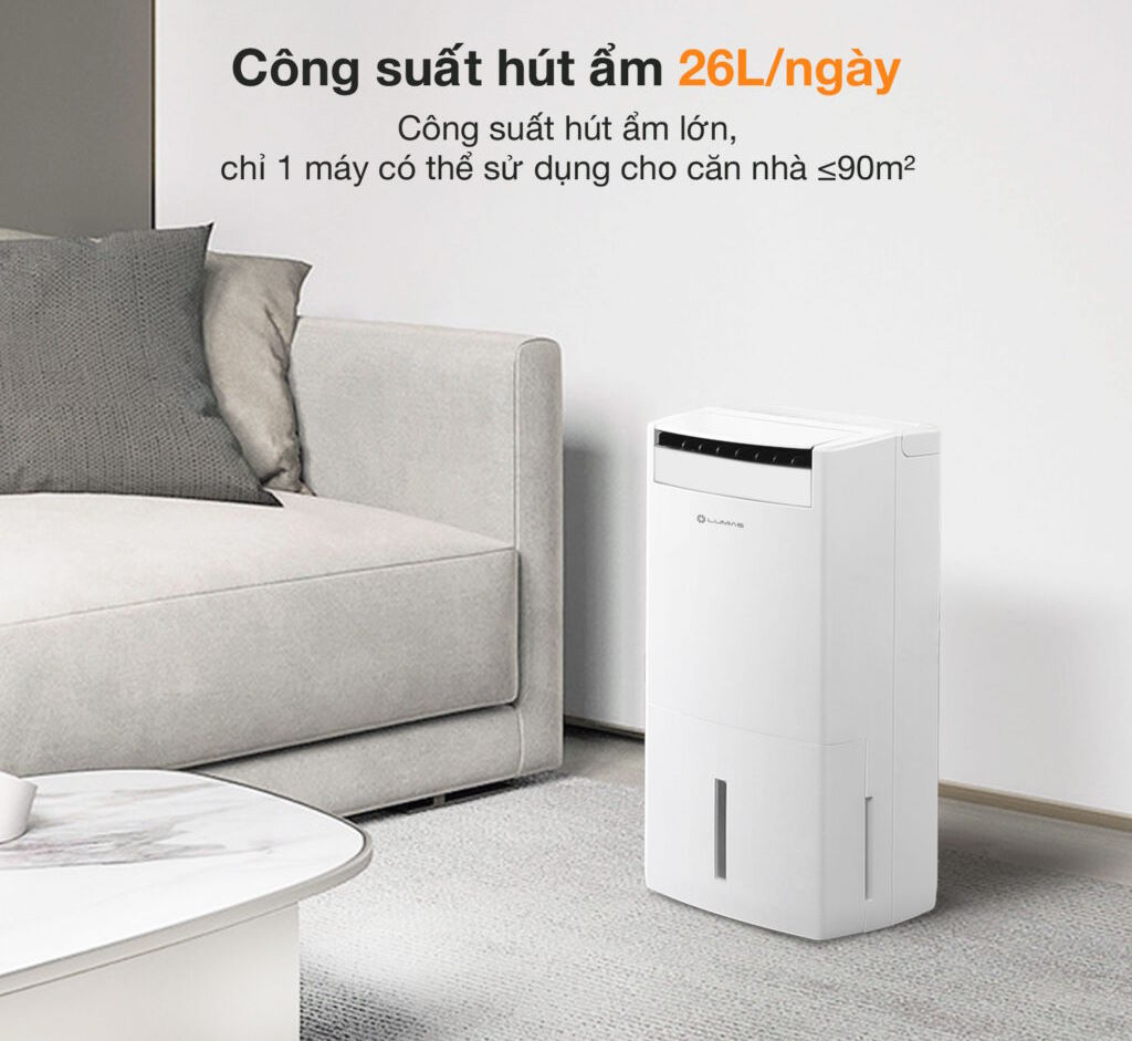 Máy hút ẩm kết hợp lọc không khí Lumias D6S-26L