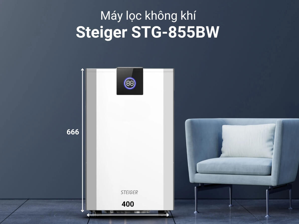 Máy hút ẩm Steiger STG-855BW Máy hút ẩm Steiger STG-855BW