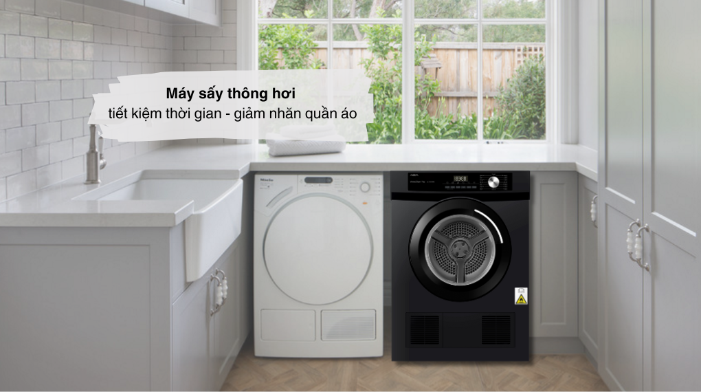 Máy sấy thông hơi Aqua 9 kg AQH-V901K PS