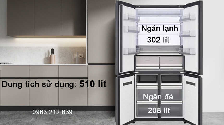 Tủ lạnh LG Inverter 510 lít Multi Door F51EG
