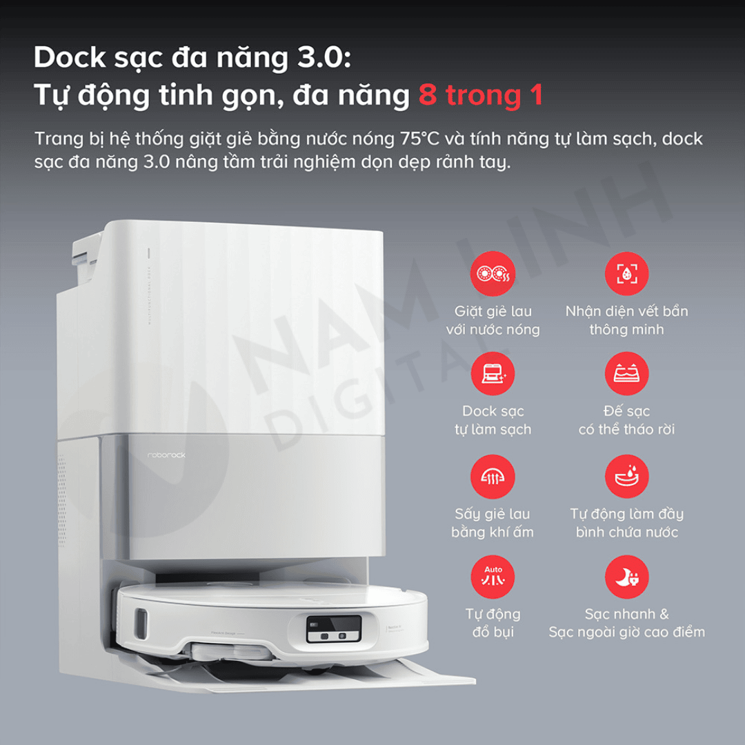 Robot hút bụi lau nhà Roborock Qrevo EdgeT
