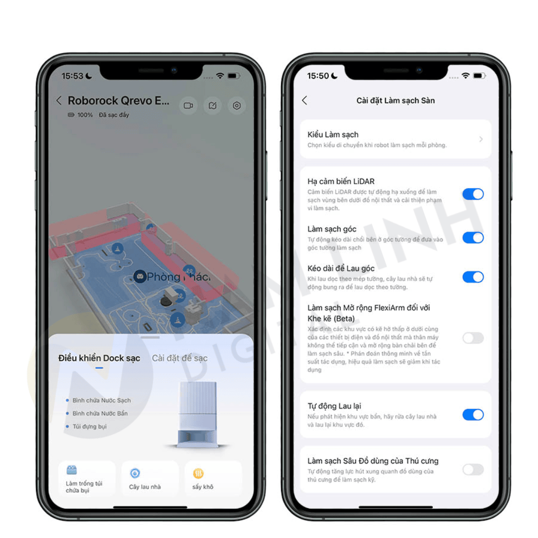 Robot hút bụi lau nhà Roborock Qrevo EdgeT
