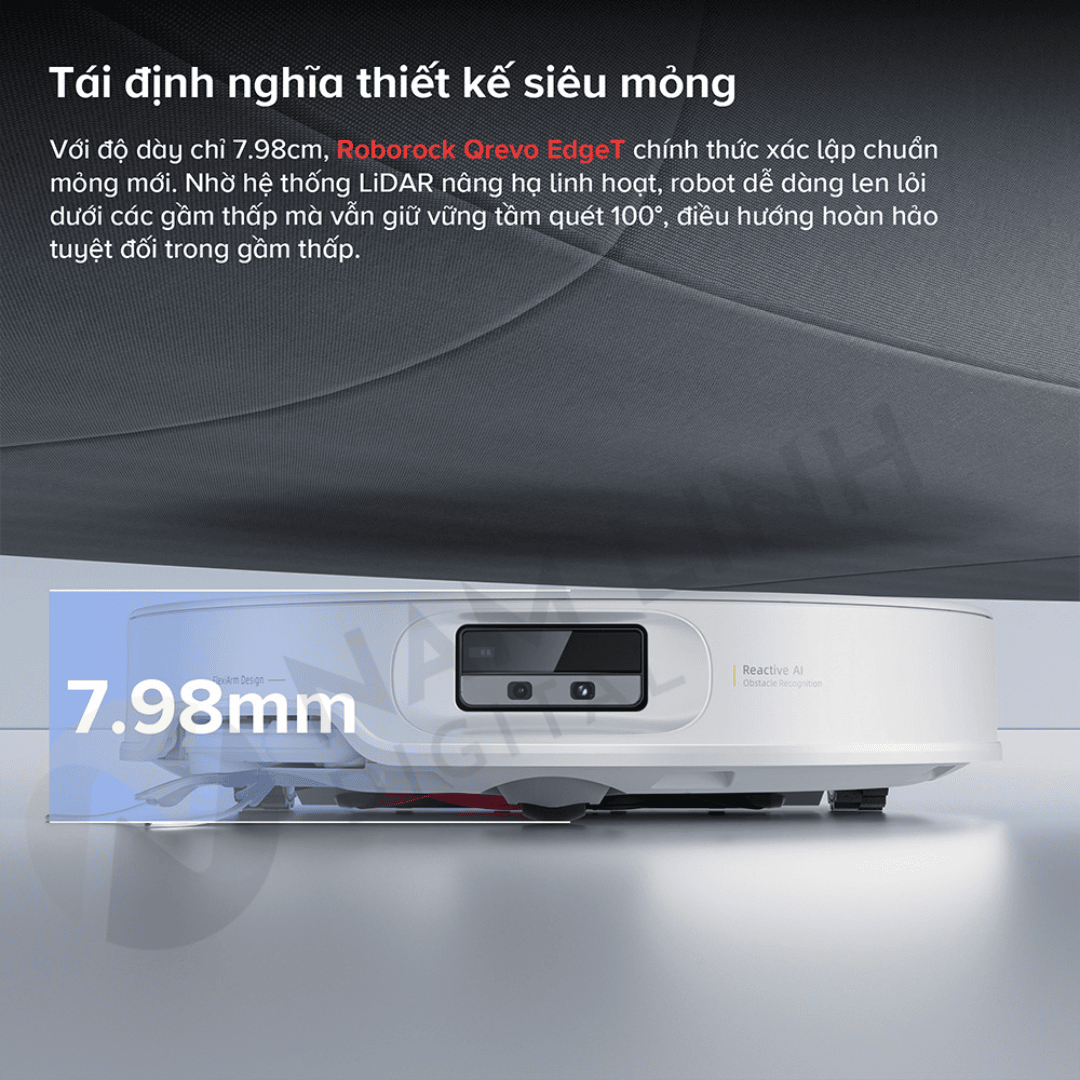 Robot hút bụi lau nhà Roborock Qrevo EdgeT
