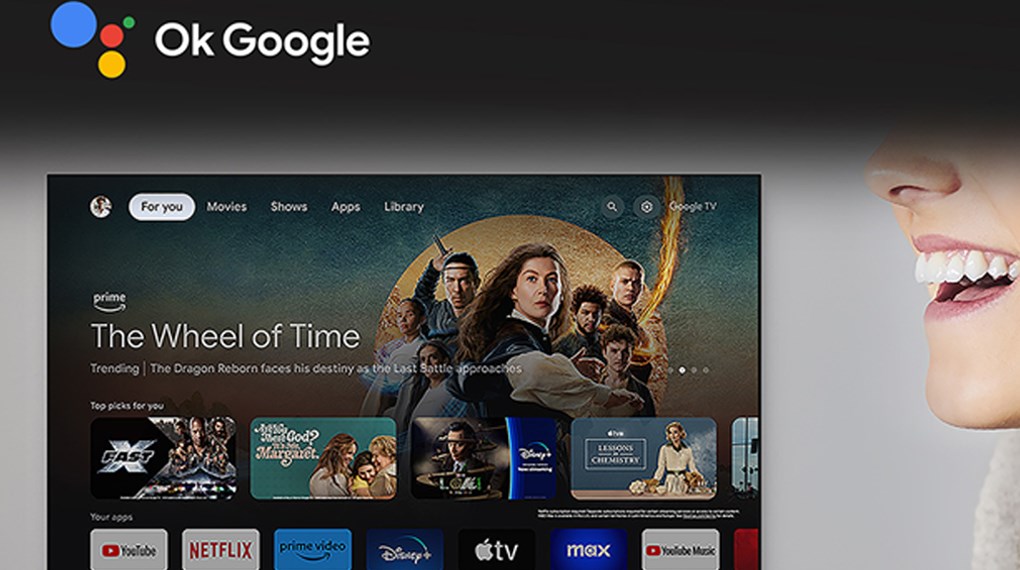 Google Tivi QLED Mini LED Sony AI 4K 65 inch K-65XR70