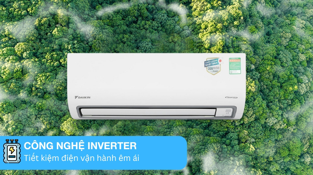Điều hòa Daikin 1 chiều Inverter 12000 BTU FTKF35ZVMV