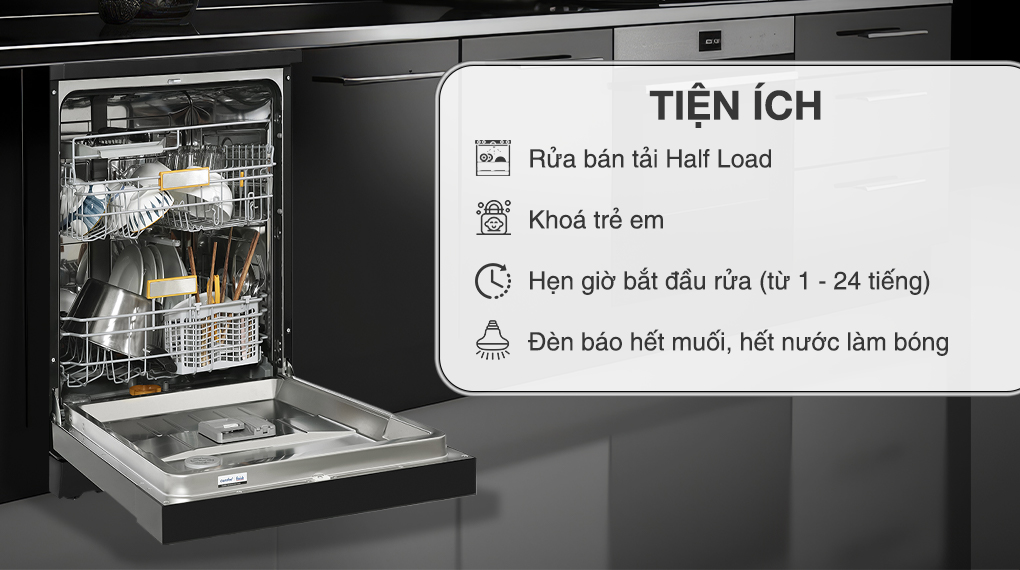 Máy rửa bát độc lập Comfee CDWEF1401HB-W-VN