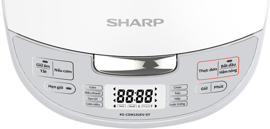 Nồi cơm điện Sharp 1.8 lít KS-COM192EV-GY