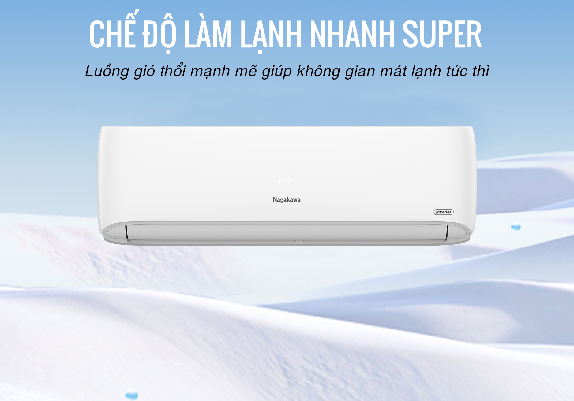 Điều hòa Nagakawa  2 chiều inverter 18000BTU NIS-A18R2H11