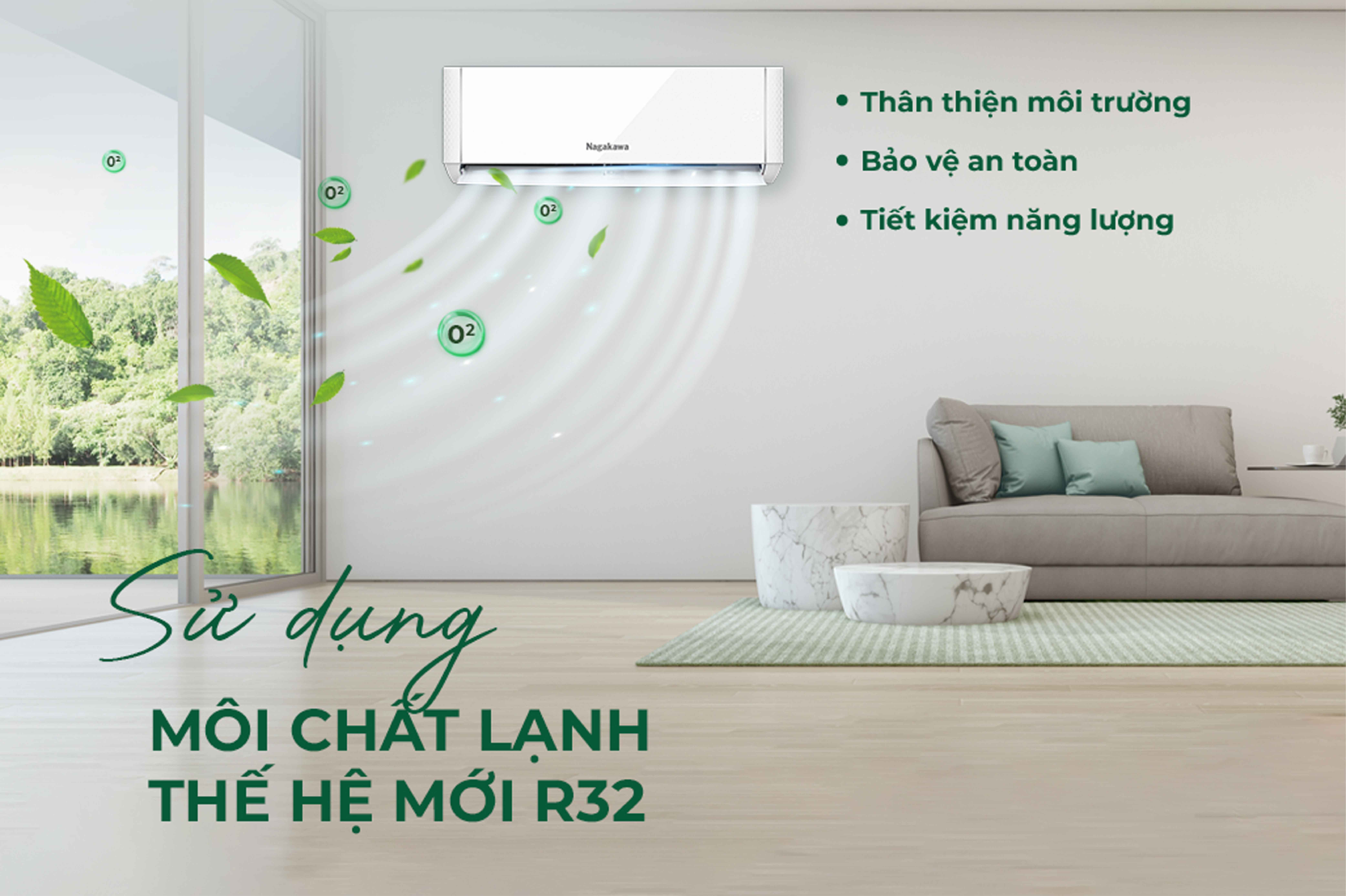 Điều hòa Nagakawa 2 chiều Inverter 12000BTU NIS-A12R2T29 Điều hòa Nagakawa 2 chiều Inverter 12000BTU NIS-A12R2T29