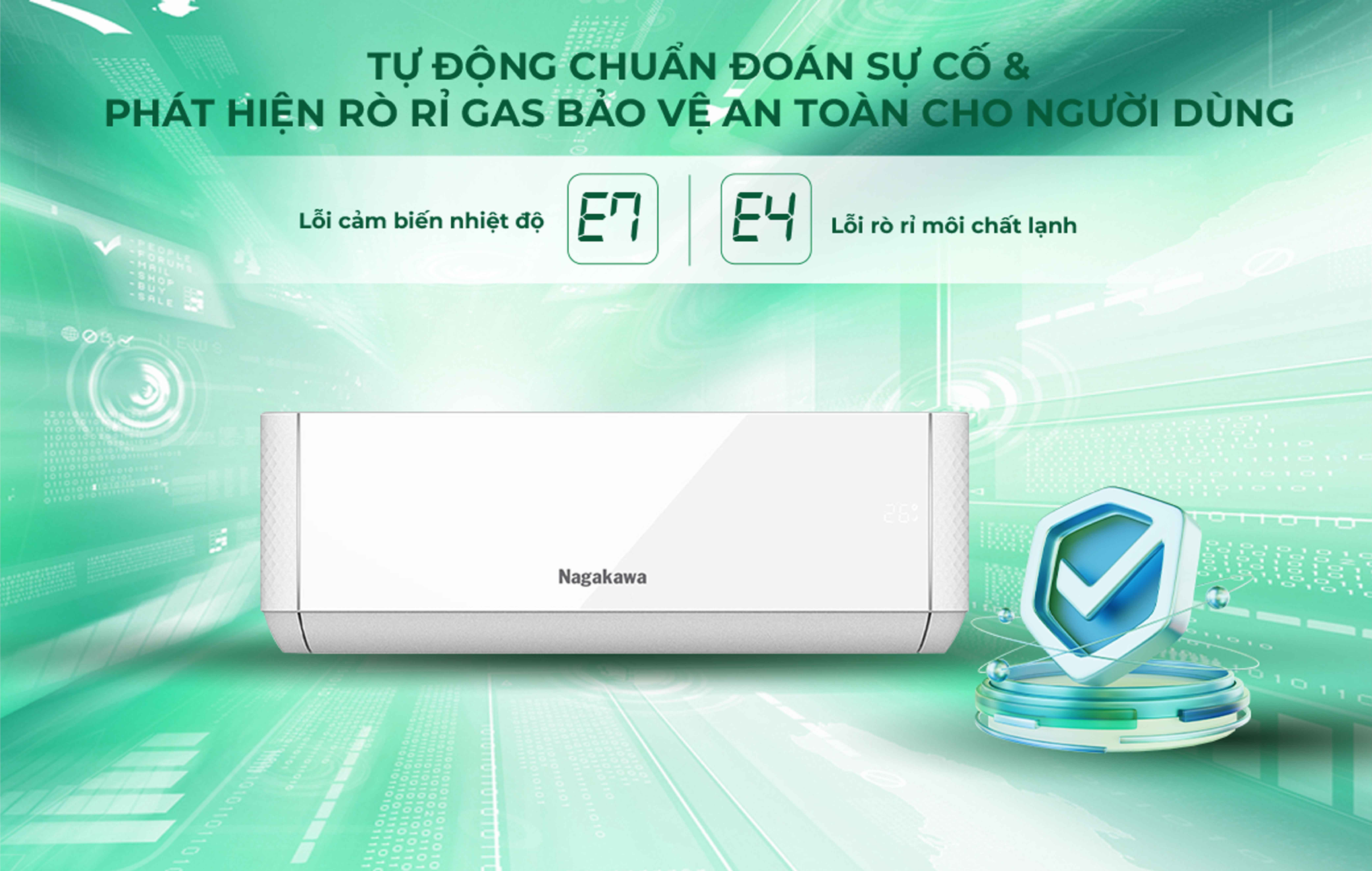 Điều hòa Nagakawa 2 chiều Inverter 12000BTU NIS-A12R2T29 Điều hòa Nagakawa 2 chiều Inverter 12000BTU NIS-A12R2T29