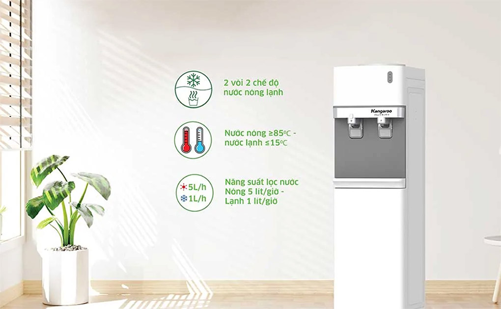 Cây nước nóng lạnh Kangaroo KG35A2