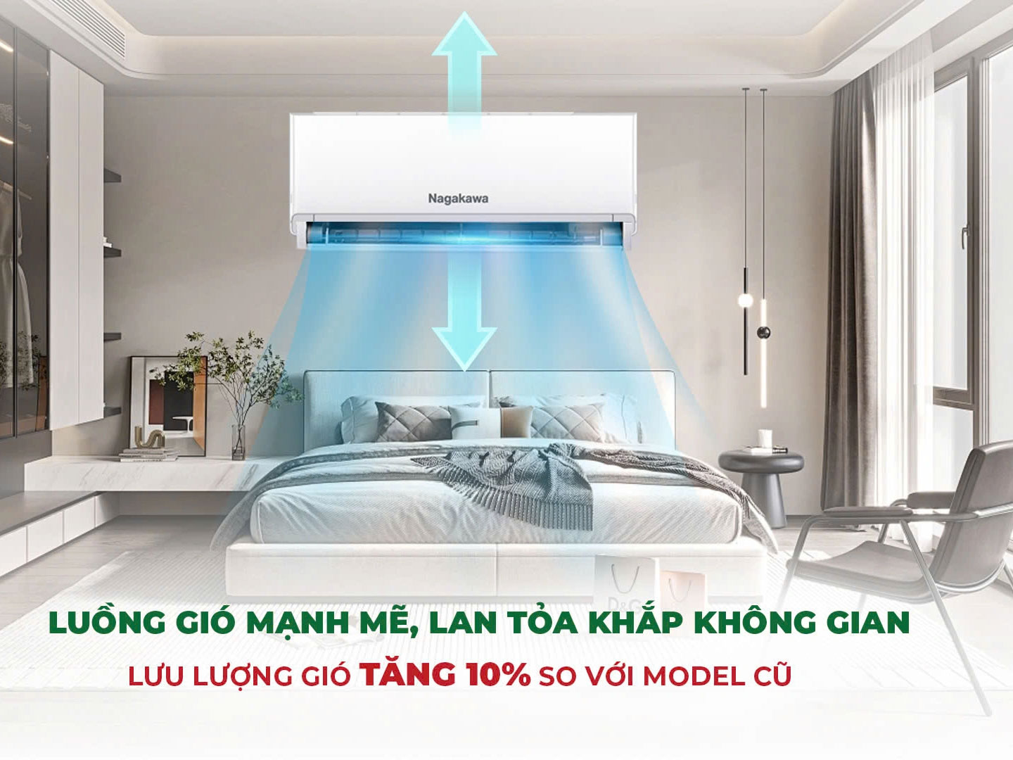Điều hòa Nagakawa 1 chiều Inverter 18000BTU NIS-C18R2U51