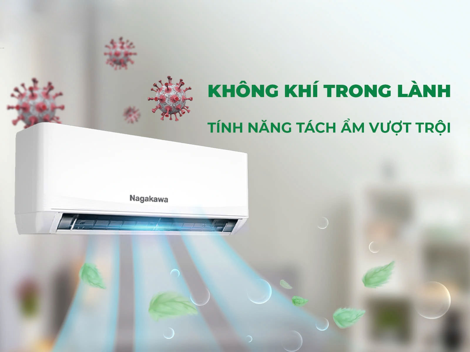 Điều hòa Nagakawa 1 chiều Inverter 18000BTU NIS-C18R2U51
