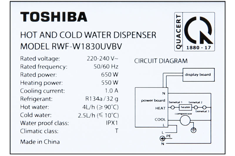 Cây nước nóng lạnh Toshiba RWF-W1830UVBV(T)