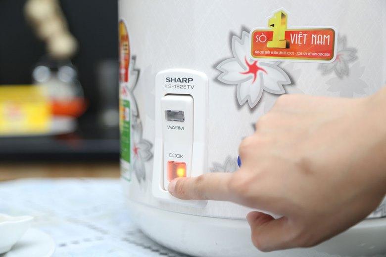 Nồi cơm điện Sharp 1.8 lít KS-182ETV
