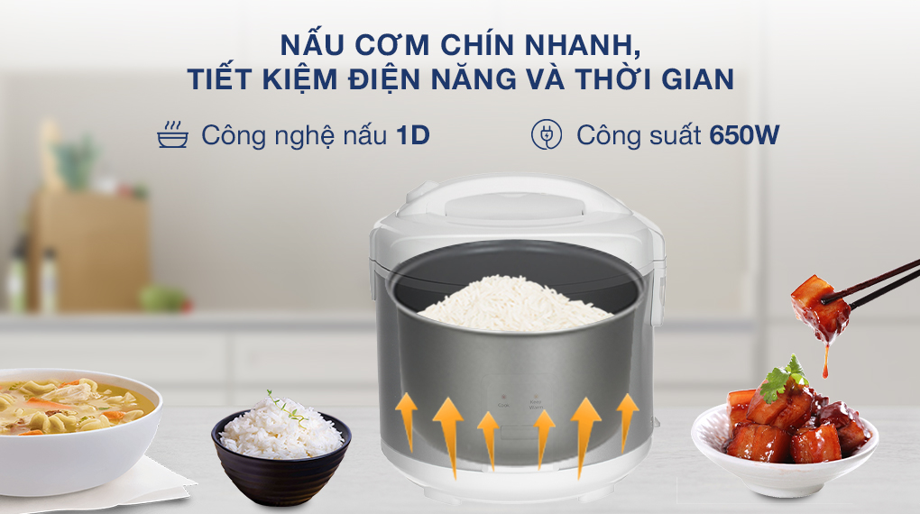 Nồi cơm điện nắp gài Panasonic 1.8 lít SR-MVN18LRAX