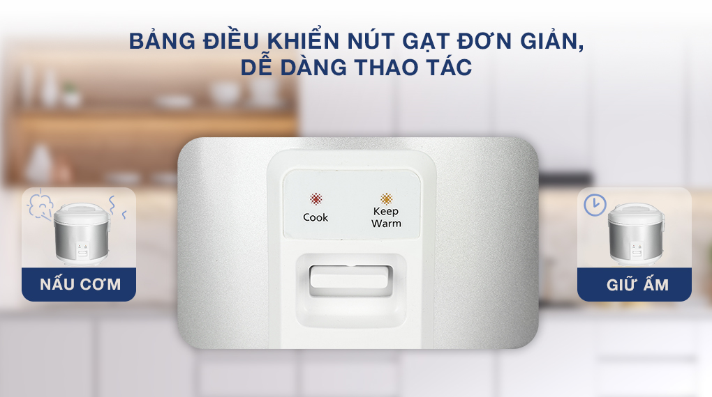 Nồi cơm điện nắp gài Panasonic 1.8 lít SR-MVN18LRAX