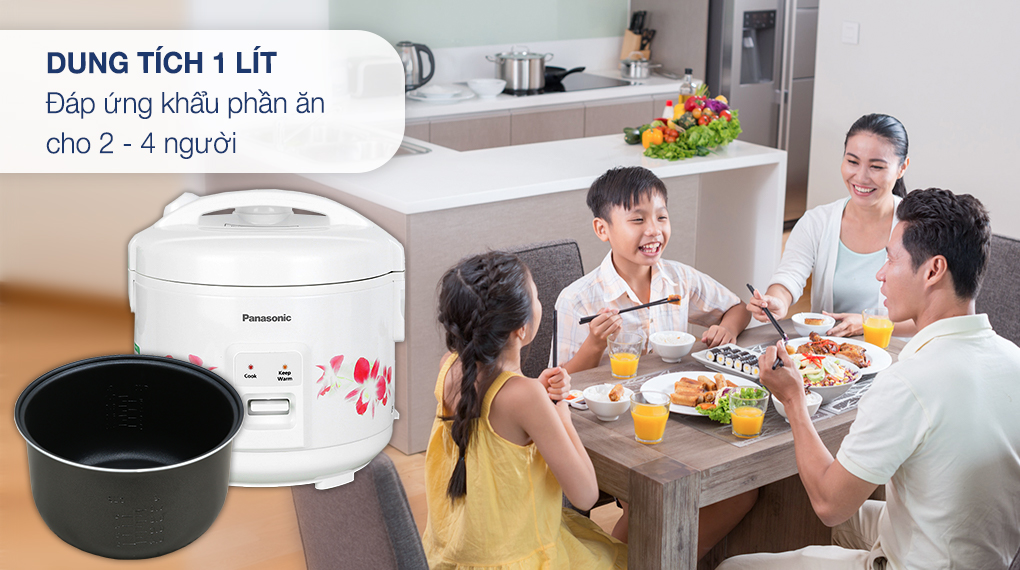 Nồi cơm điện nắp gài Panasonic 1 lít SR-MVN10FRAX