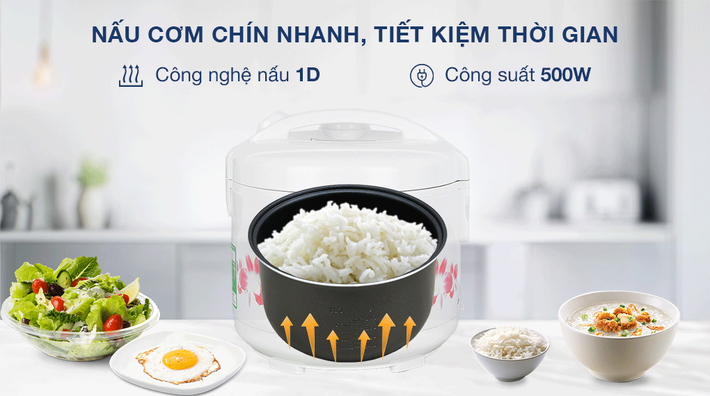Nồi cơm điện nắp gài Panasonic 1 lít SR-MVN10FRAX