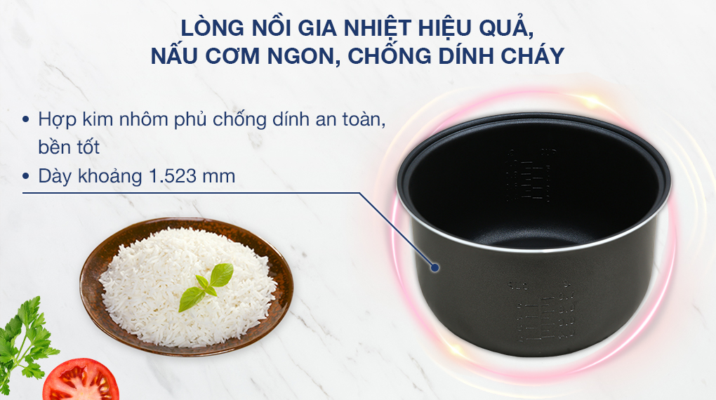 Nồi cơm điện nắp gài Panasonic 1 lít SR-MVN10FRAX