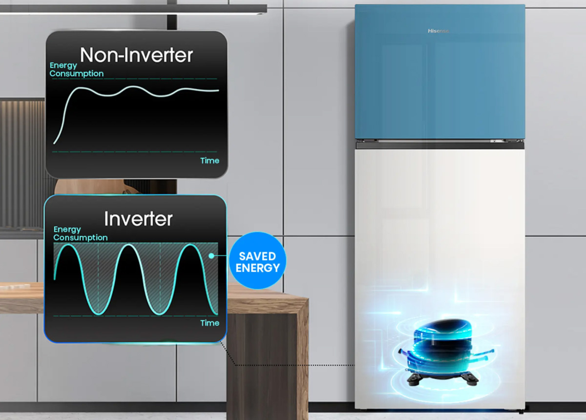 Tủ lạnh Hisense Inverter 424 lít RT549N4EW-MBU Tủ lạnh Hisense Inverter 424 lít RT549N4EW-MBU