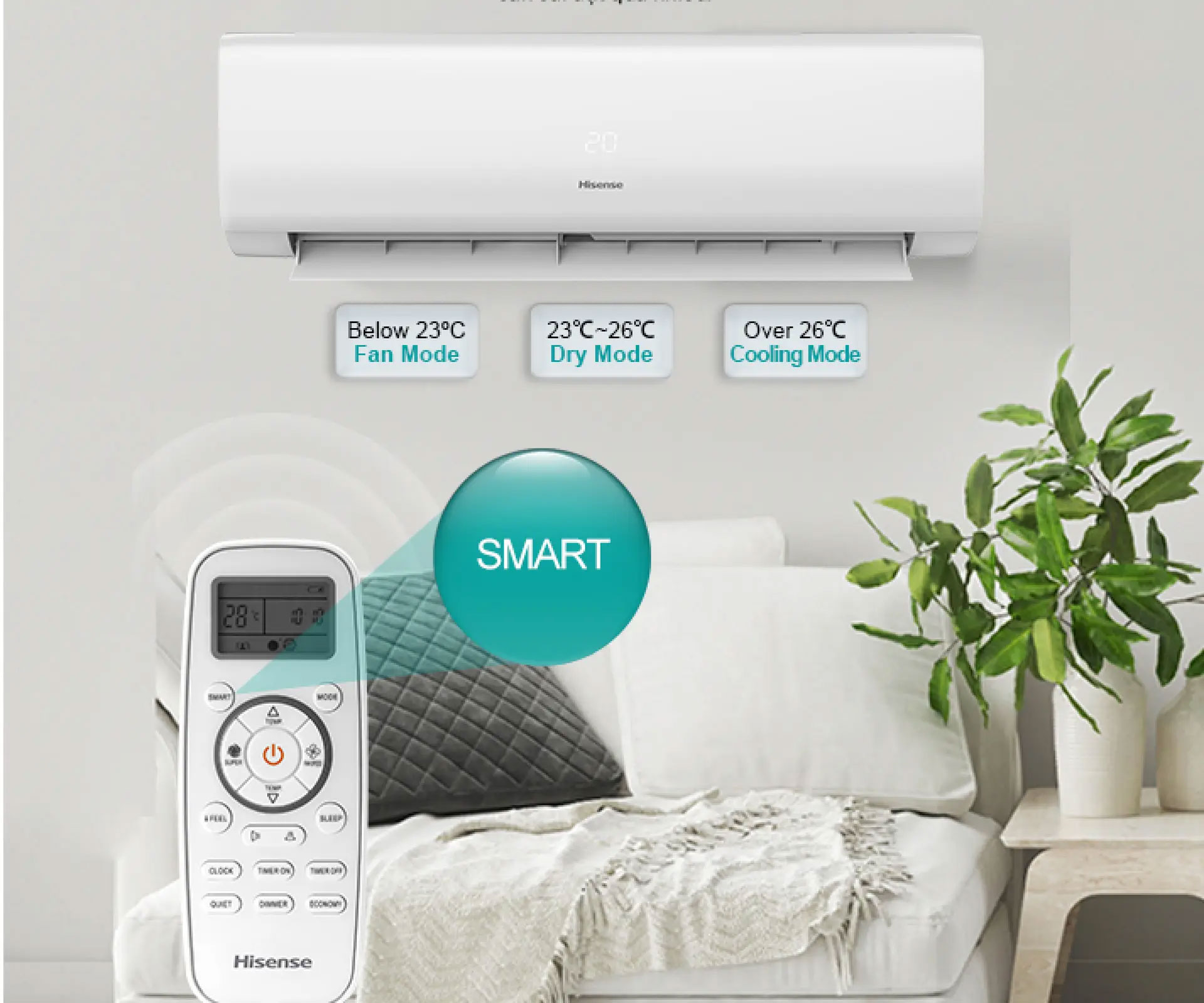 Điều hòa Hisense 1 chiều 9000BTU AS-10CR4RYDDJ02