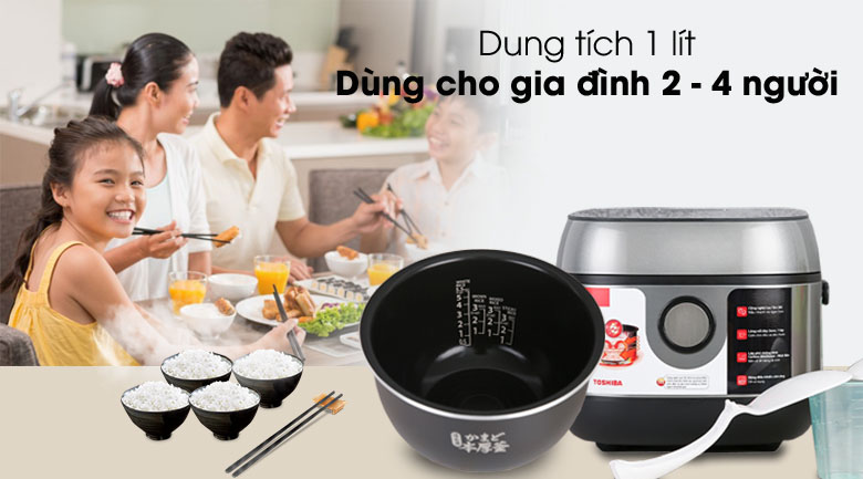 Nồi cơm điện cao tần Toshiba 1 lít RC-10IP1PV