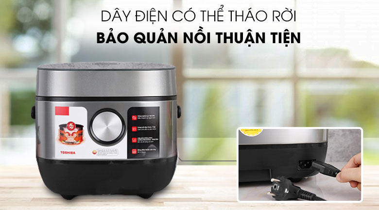 Nồi cơm điện cao tần Toshiba 1.8 lít RC-18IP1PV