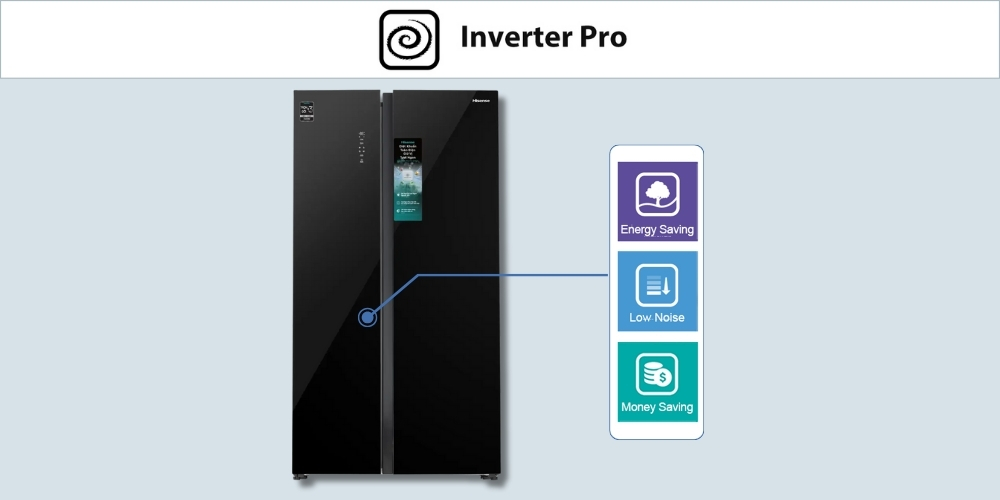 Tủ lạnh Hisense Inverter 544 lít RS708N4EBU