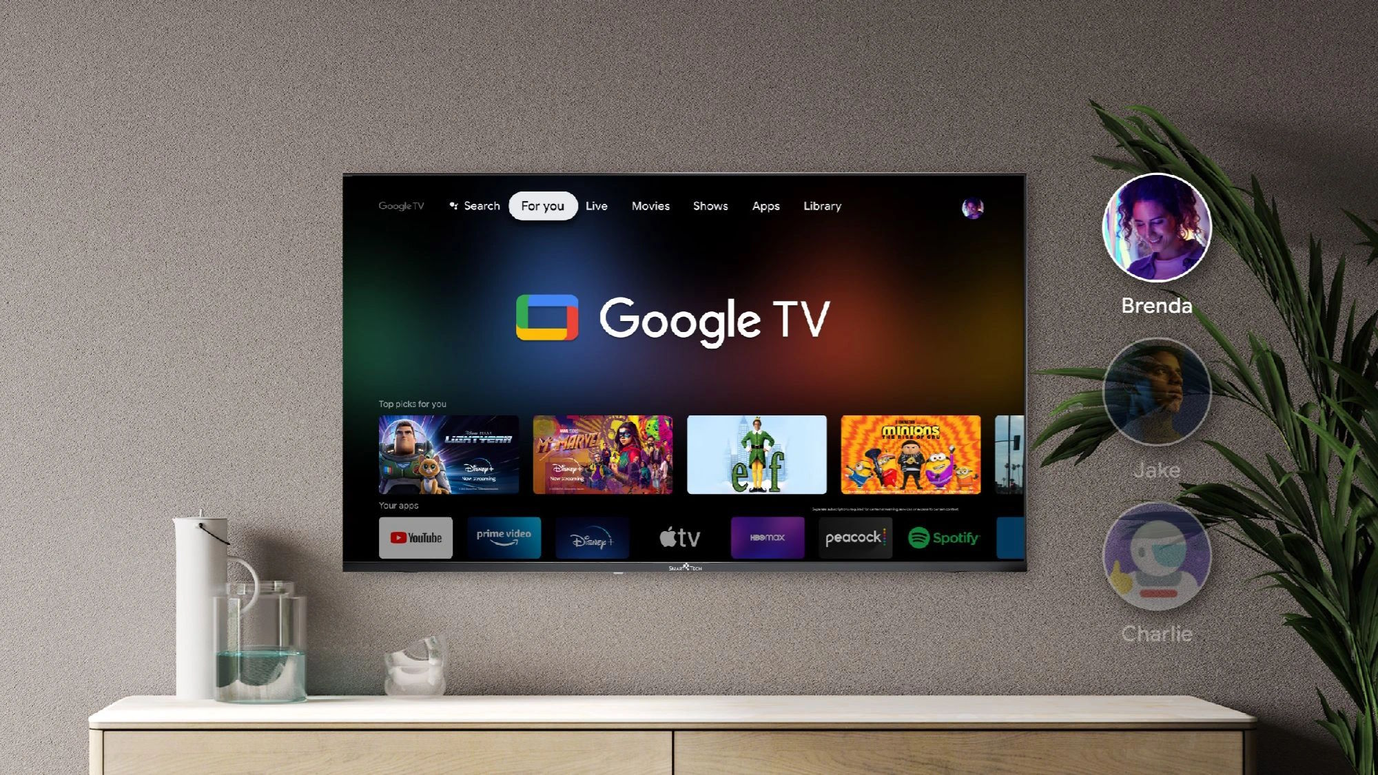 Google Tivi TCL QD-Mini LED 4K 55 inch 55A400 Pro