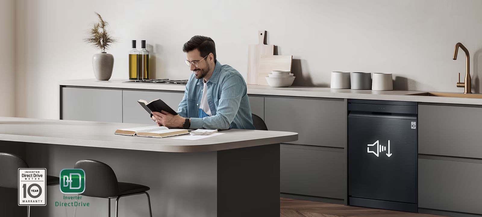 Máy rửa bát độc lập LG LDN14BLA5
