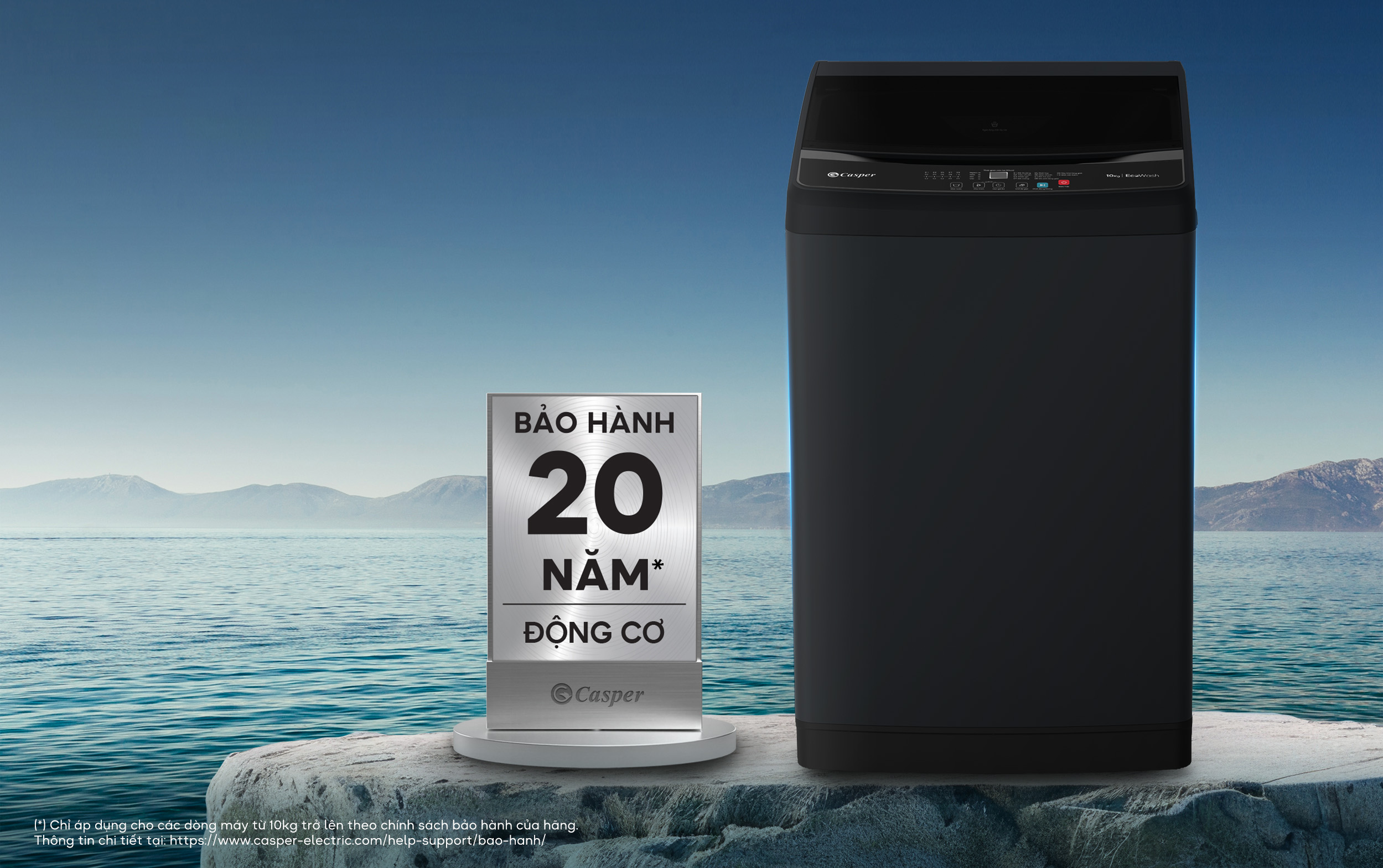Máy giặt Casper 10kg WT-E10NGR21 Máy giặt Casper 10kg WT-E10NGR21