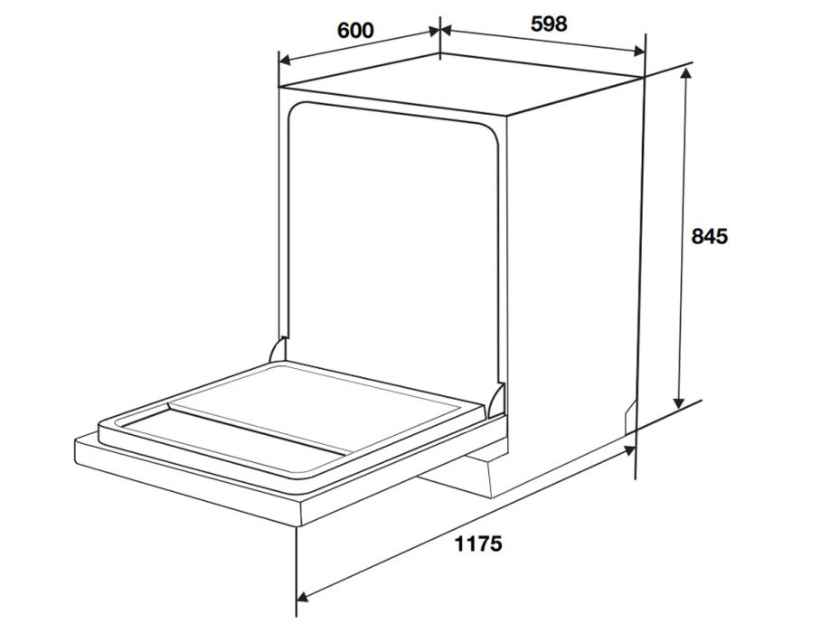 Máy rửa bát độc lập Hafele HDW-F6072B