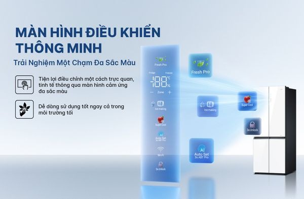 Tủ lạnh Aqua Inverter 529 lít Multi Door AQR-M600XA(WGC) Tủ lạnh Aqua Inverter 529 lít Multi Door AQR-M600XA(WGC)