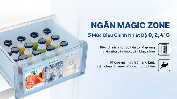 Tủ lạnh Aqua Inverter 529 lít Multi Door AQR-M600XA(WGC) Tủ lạnh Aqua Inverter 529 lít Multi Door AQR-M600XA(WGC)